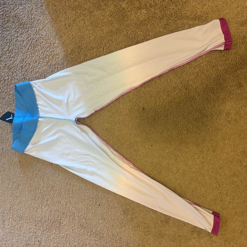 Jordan Kids Leggings - White, Blue, and Pink